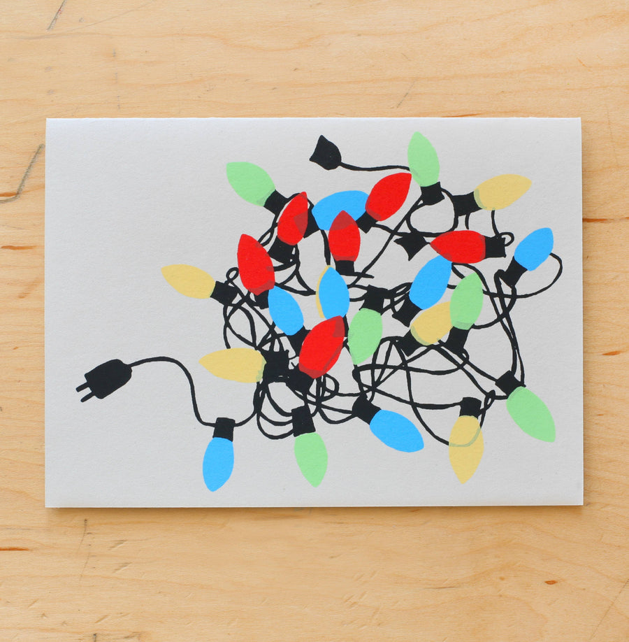 Lights Pile Holiday Greeting Card Box of 6