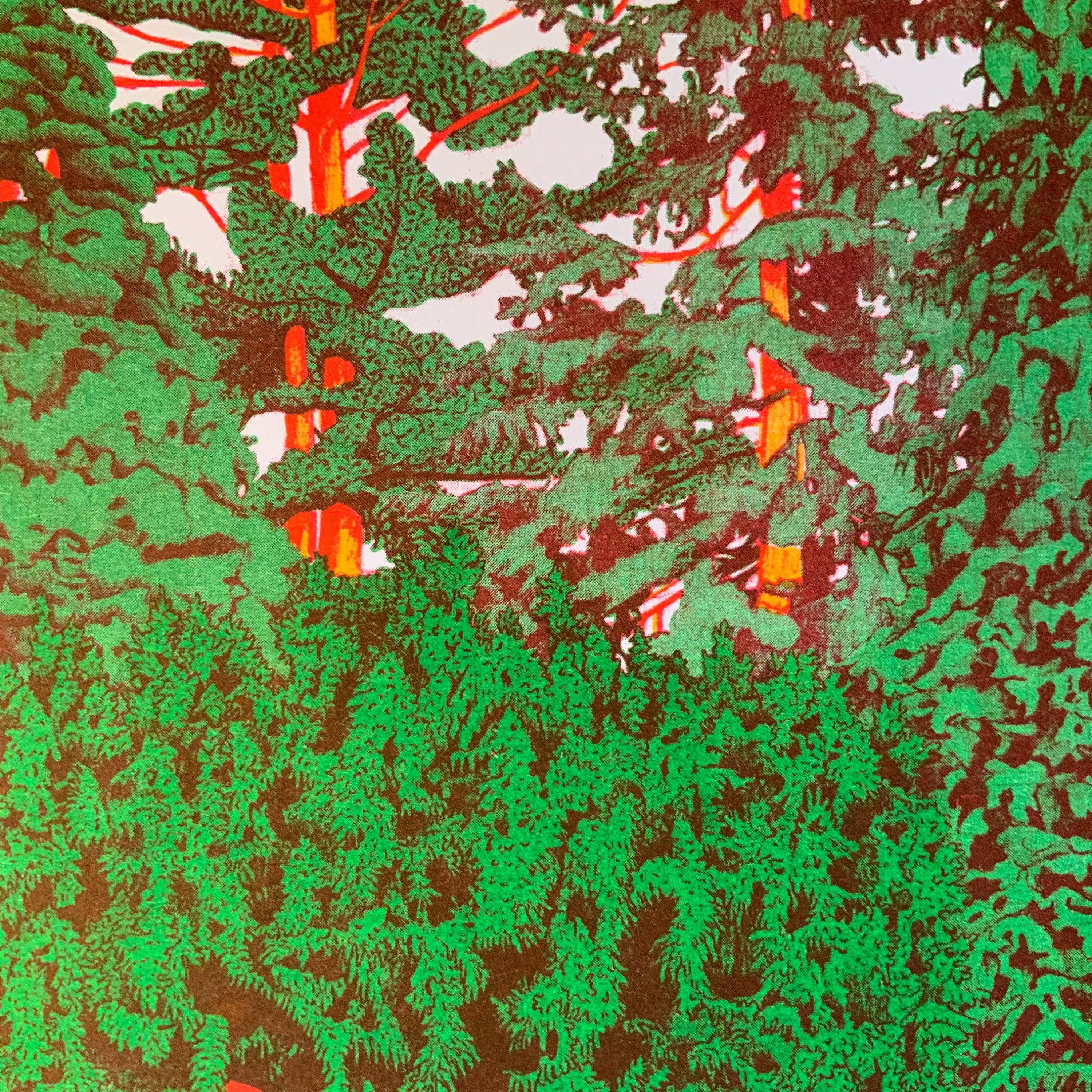 Conifer Tree Riso Poster