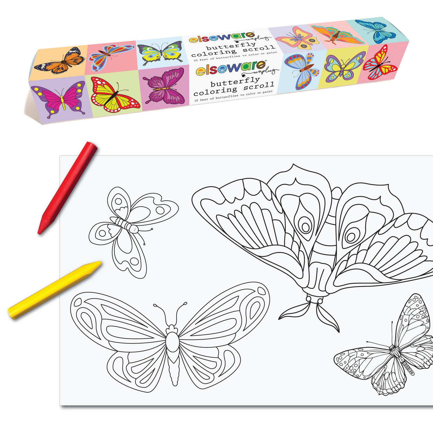 Solar System Coloring Scroll