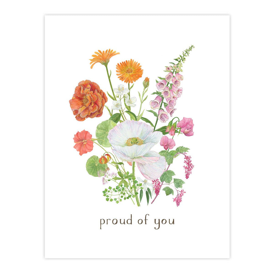 Lesbian Pride Bouquet Card, LGBTQ Pride Greeting Card