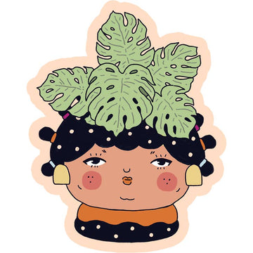 Plant People Monstera Sticker - Art by Ciara