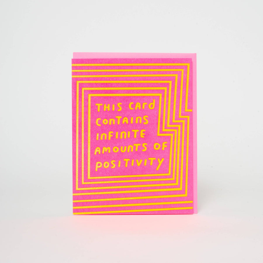 Infinite Positivity Greeting Card by Ashkahn