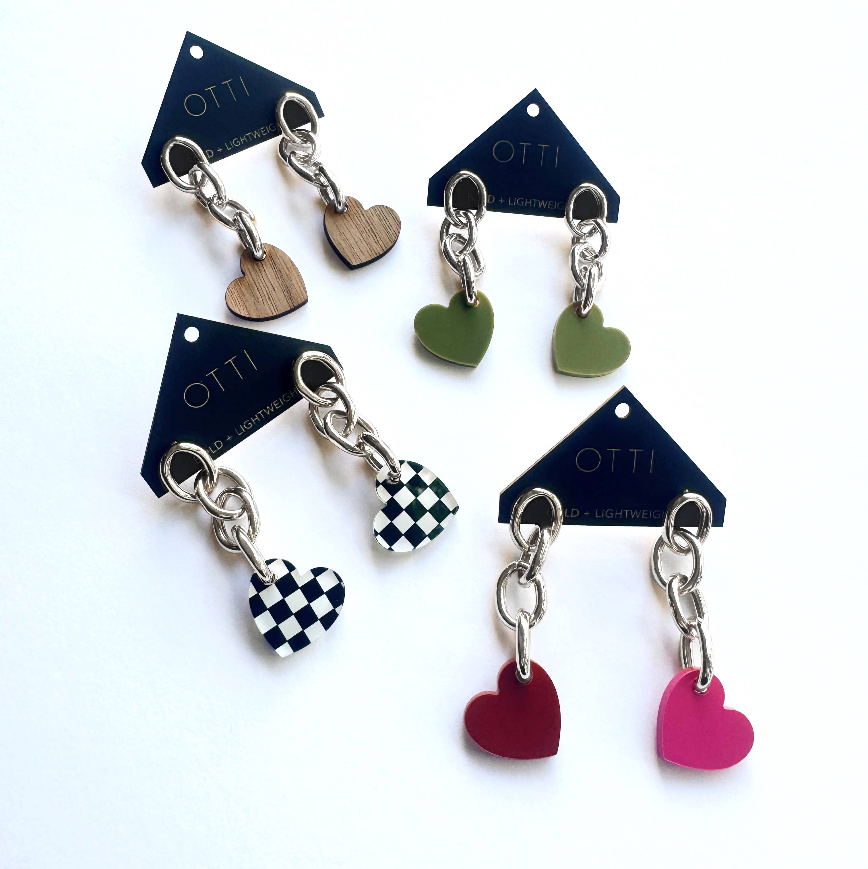 Pink Pony Club Sweethearts Swing Chain Dangle Earring