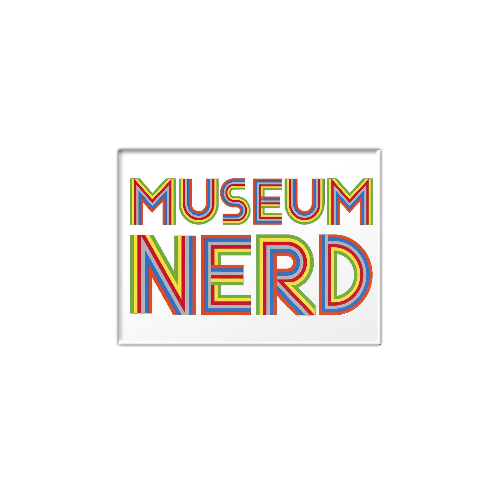 Museum Nerd Classic White Magnet