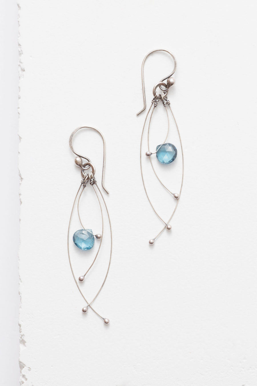 Tickle Earrings in Topaz by Zuzko