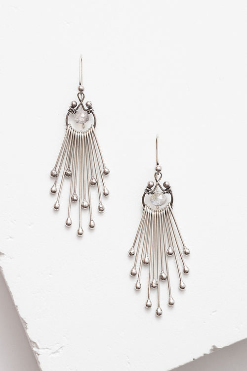 Matchsticks Short Earrings in Labradorite by Zuzko