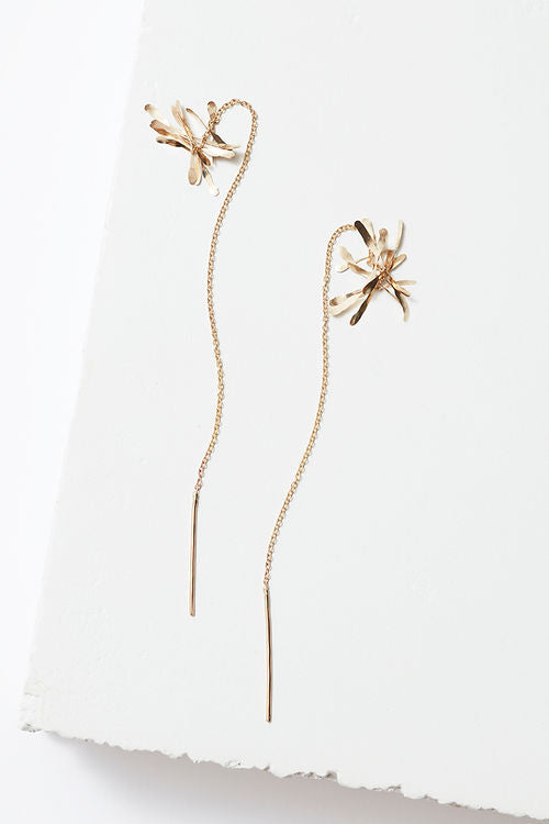 Tassle Gold Earrings by Zuzko