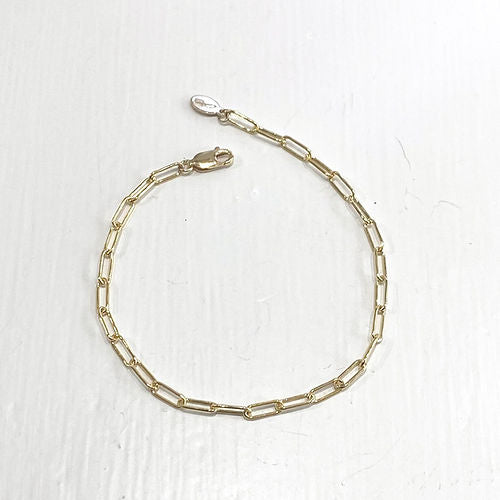 Paper Clip Bracelet in 14k Gold-Fill by Zuzko