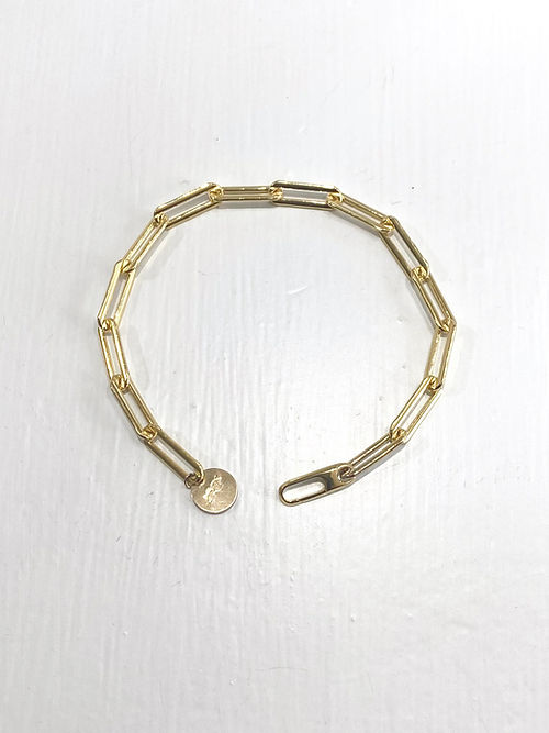 Paper Clip Bracelet in 14k Gold-Fill by Zuzko