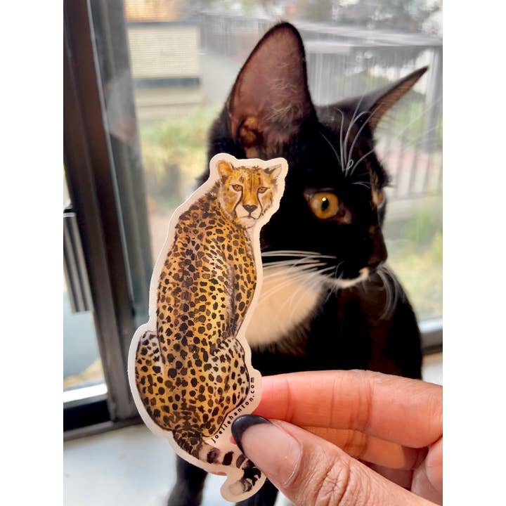 Cheetah Vinyl Sticker