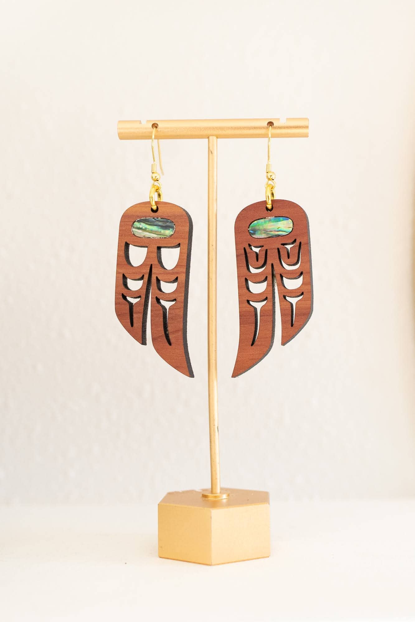 LoveBirds Heiltsuk Clan Dangle Earrings: Cedar