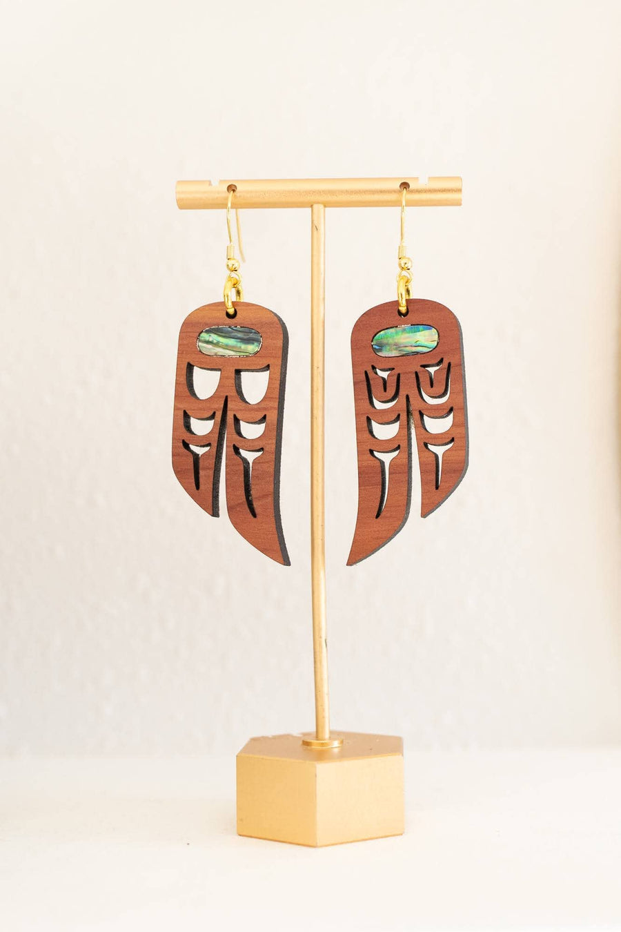 LoveBirds Heiltsuk Clan Dangle Earrings: Cedar
