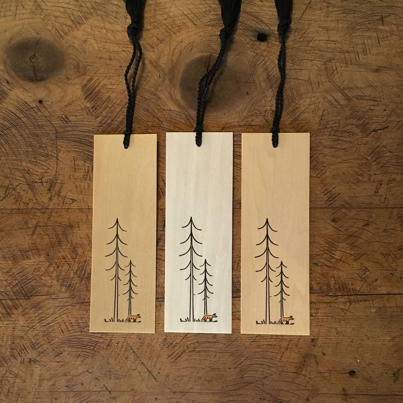 Minimal Adventure Bookmark - Fox