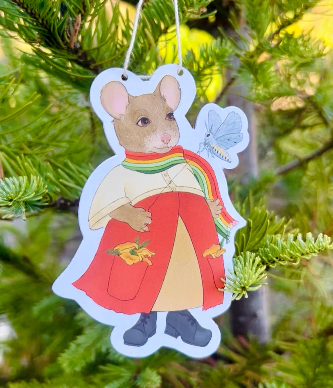 Victorian Mouse Paper Ornaments  