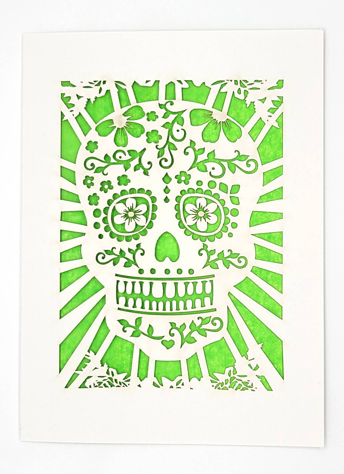 Sugar Skull: Lime Green / A7