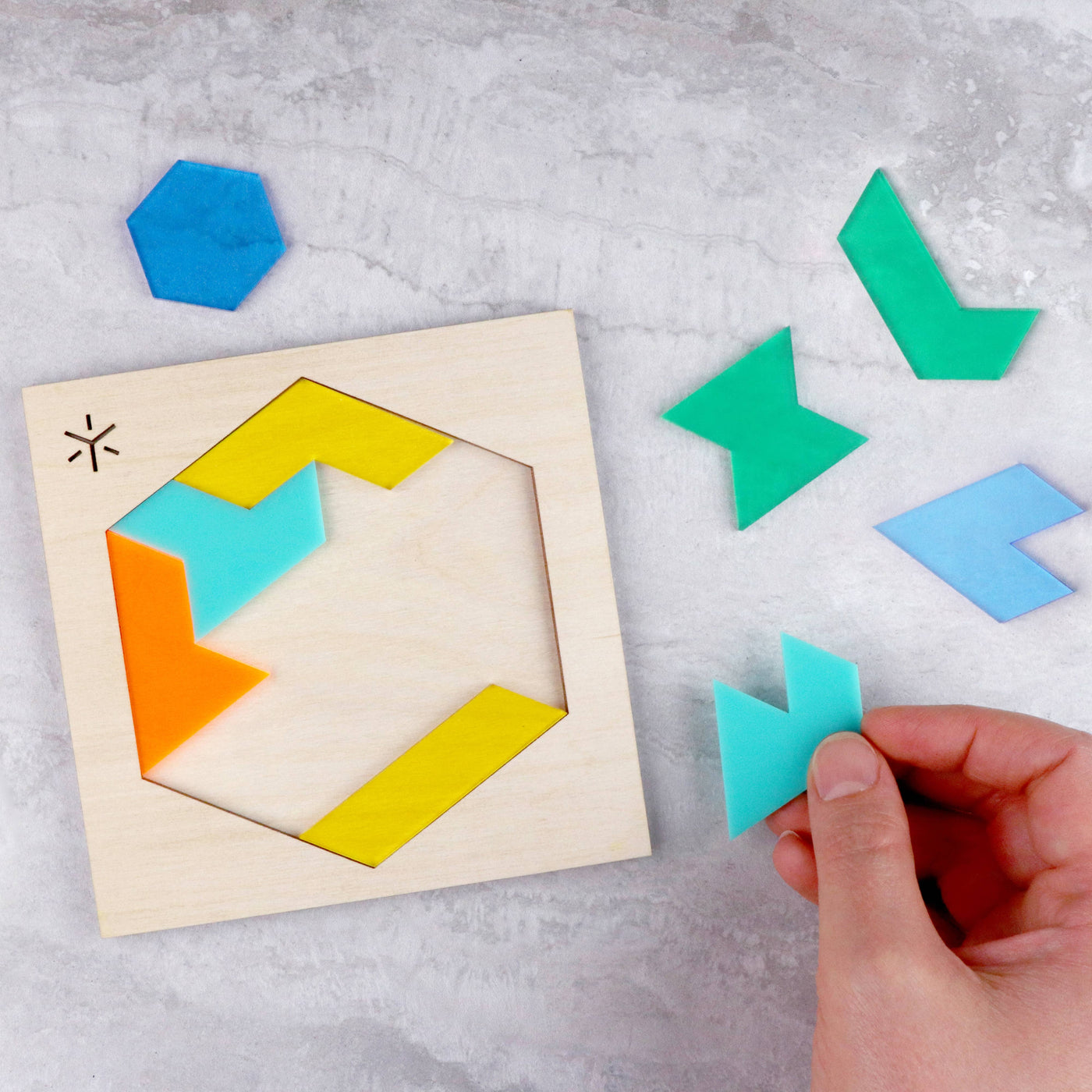 Kinda Tricky Funhouse Hexiamond Puzzle