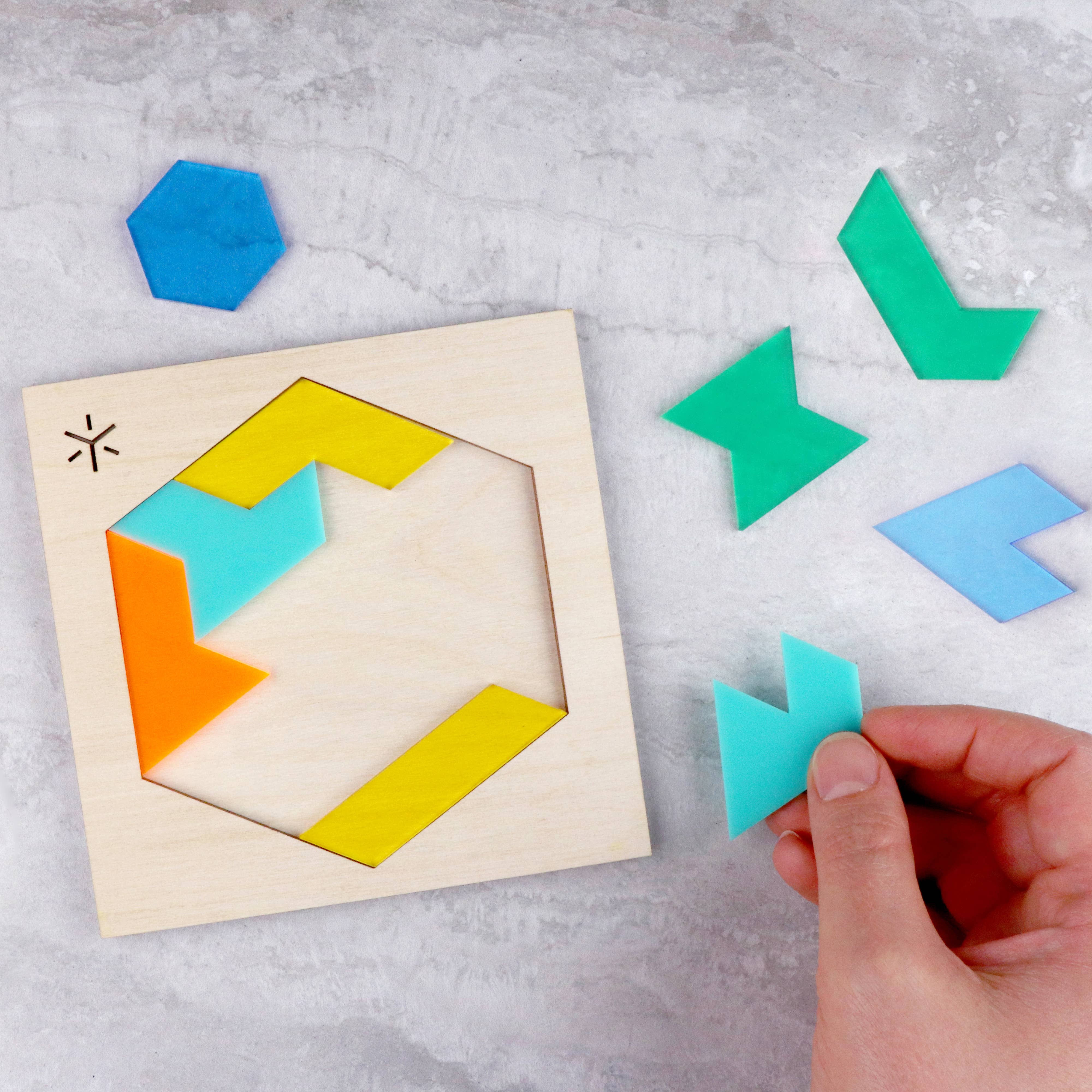 Kinda Tricky Funhouse Hexiamond Puzzle