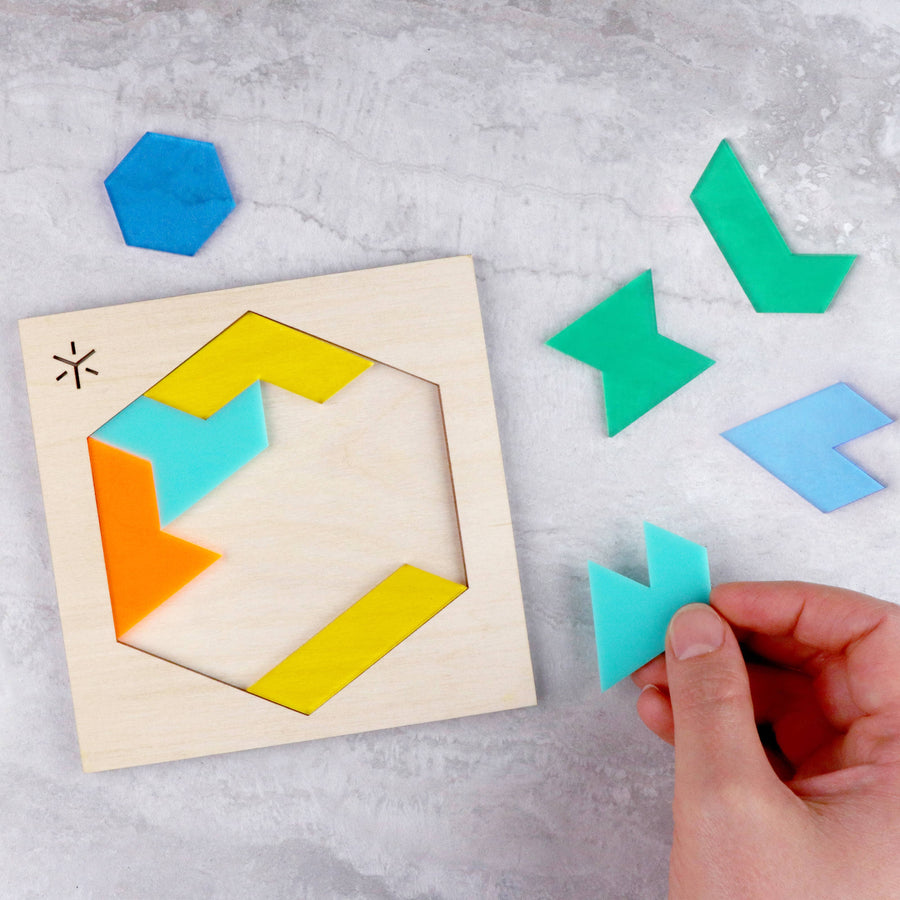 Kinda Tricky Funhouse Hexiamond Puzzle