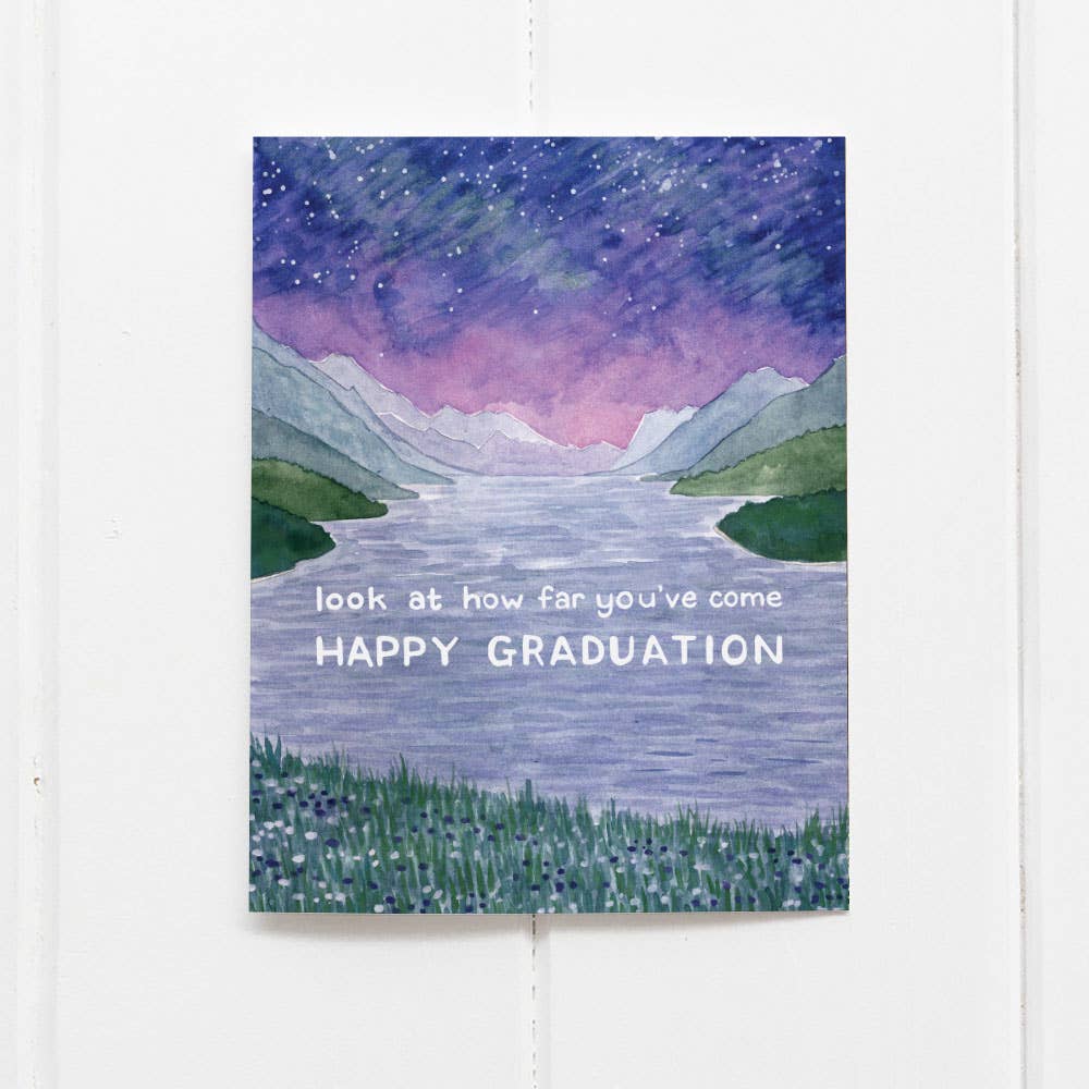 Happy Graduation Card - Watercolor Congratulations Card