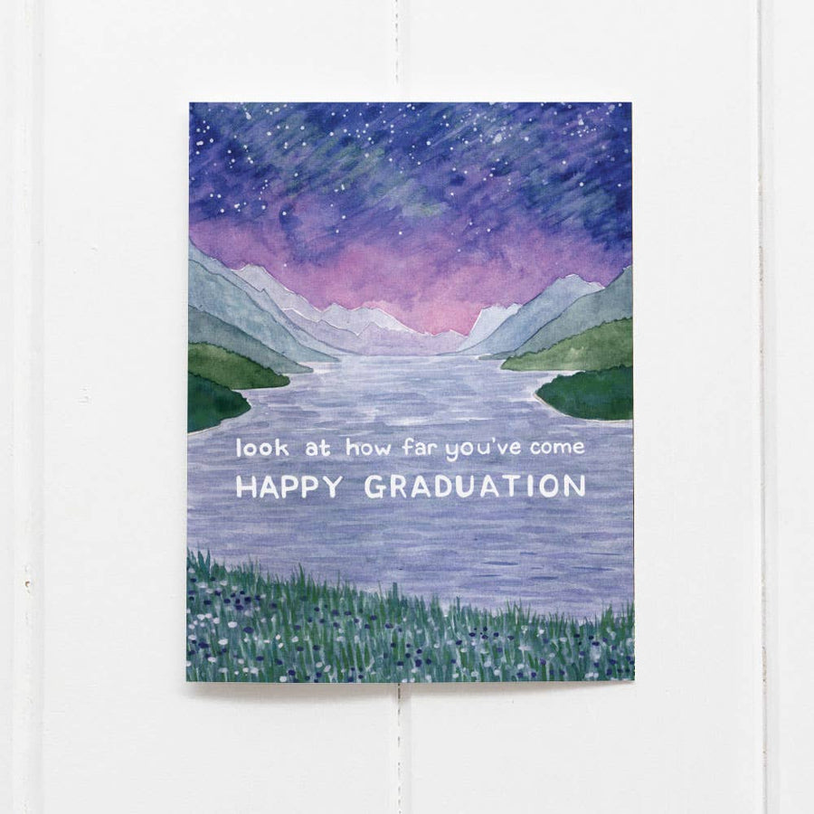 Happy Graduation Card - Watercolor Congratulations Card