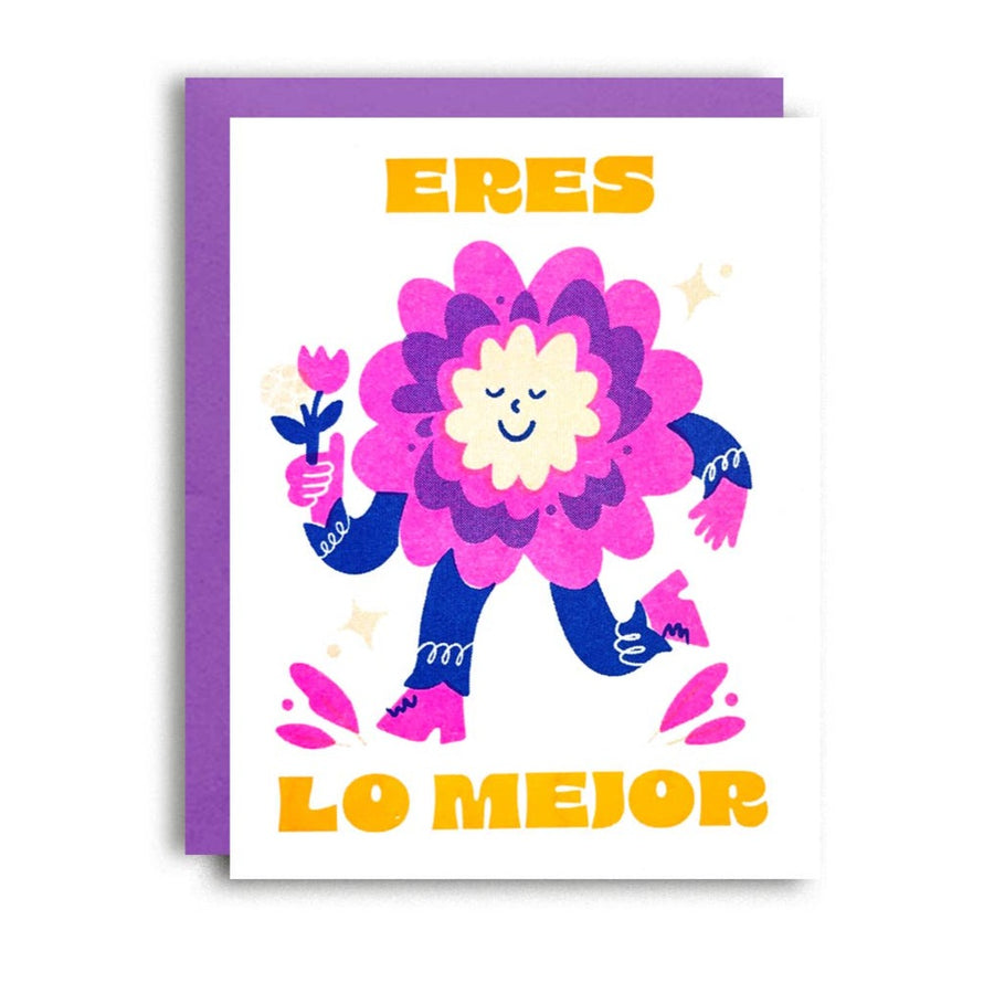 Eres lo Mejor - Spanish Language Risograph Card