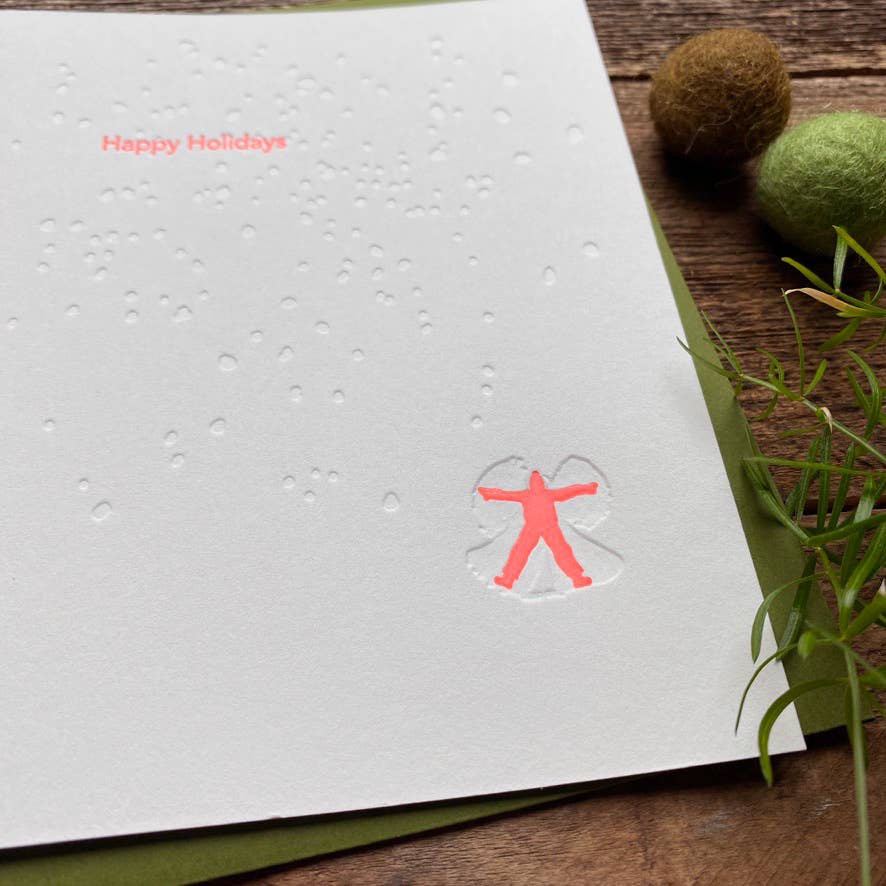 Snow Angel Letterpress Card BOXED Set
