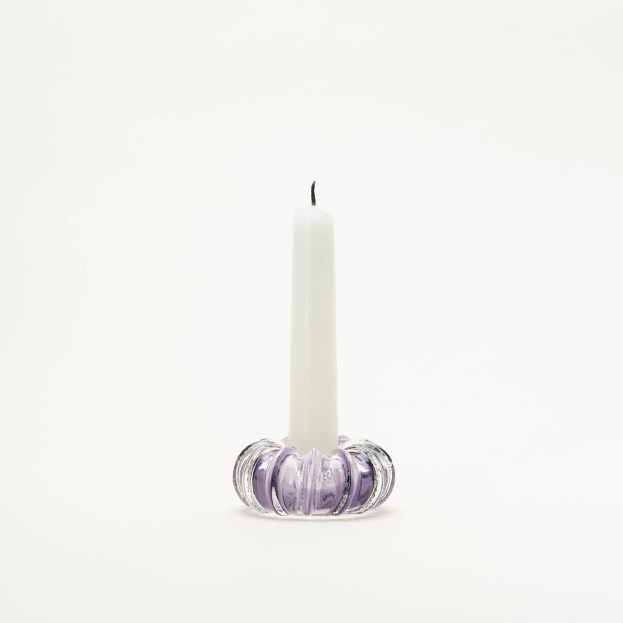 Optic Candle Holder: Violet