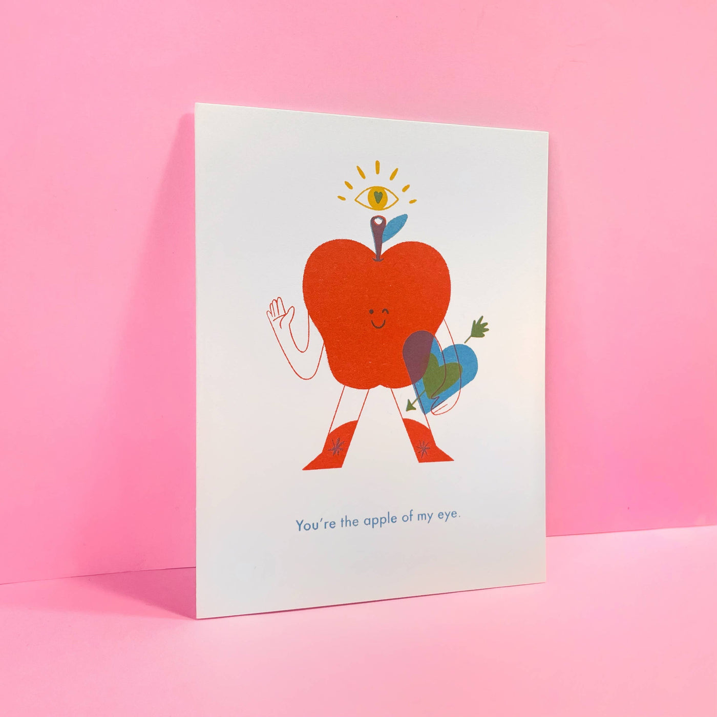 Apple of my Eye - Risograph Love Card 