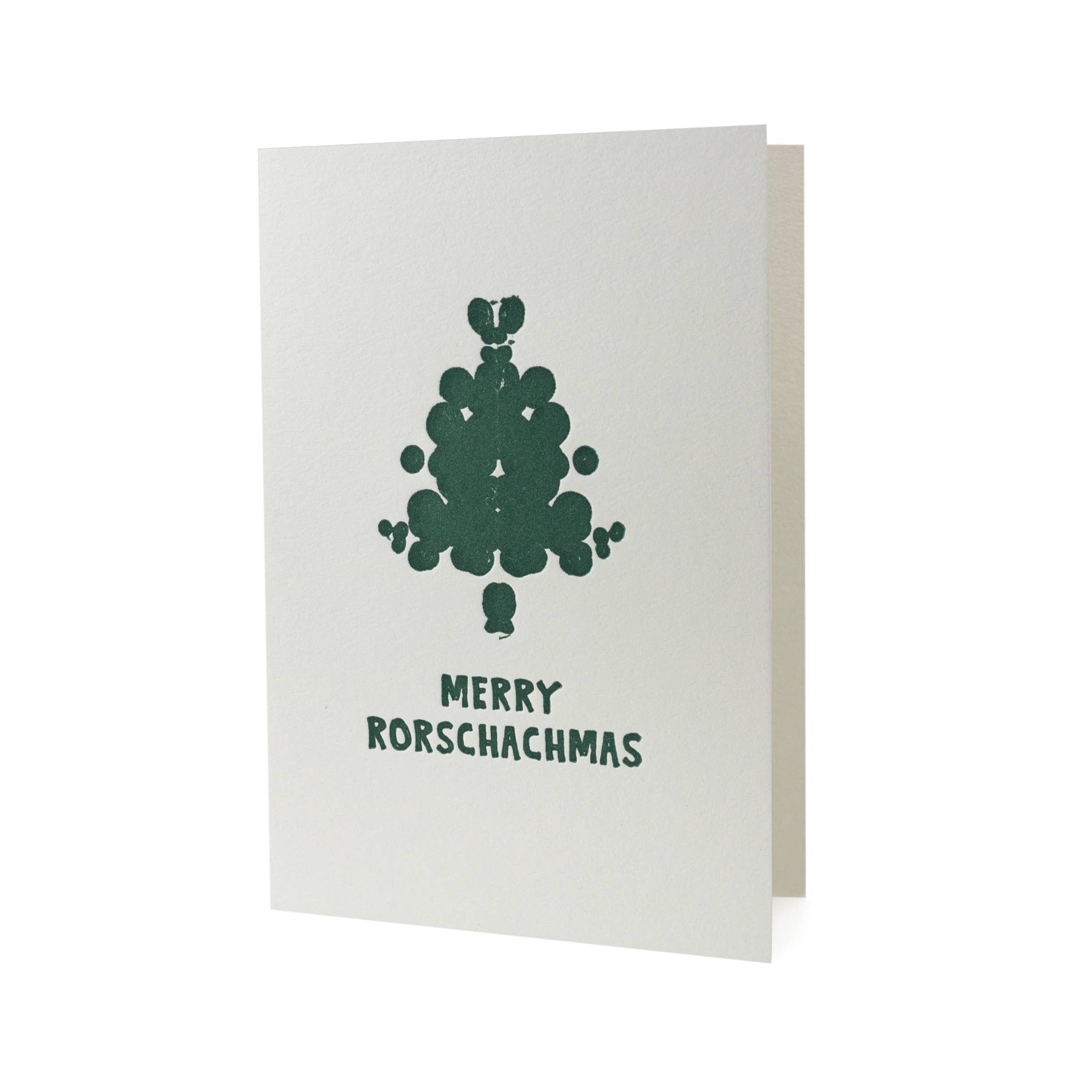 Merry Rorschachmas Letterpress Card: Box of 6
