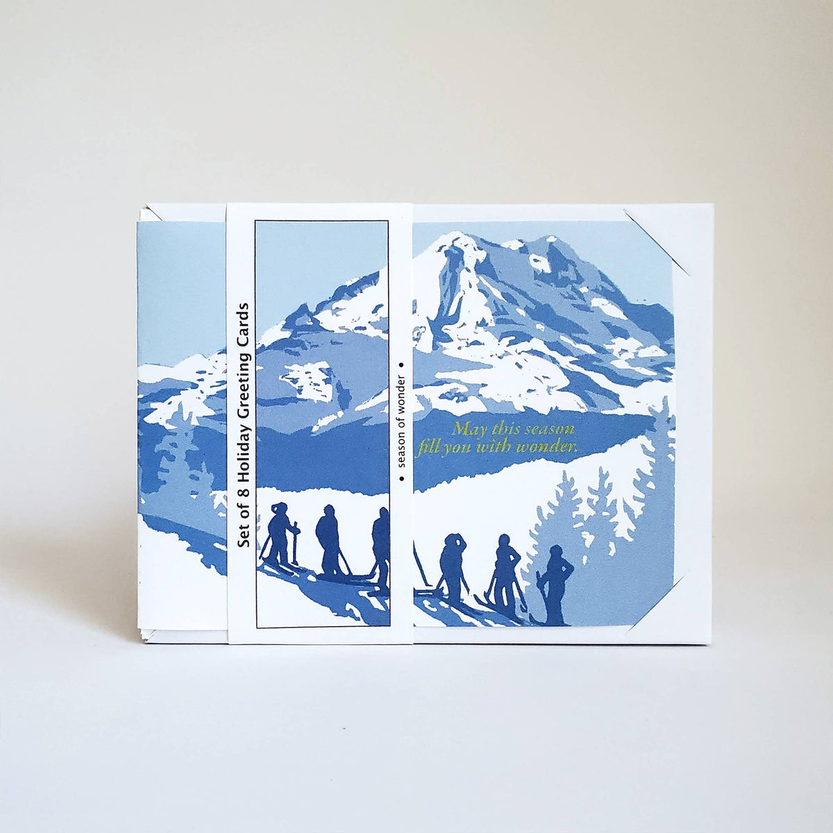 Set of 8 Mount Rainier Season of Wonder Holiday Card