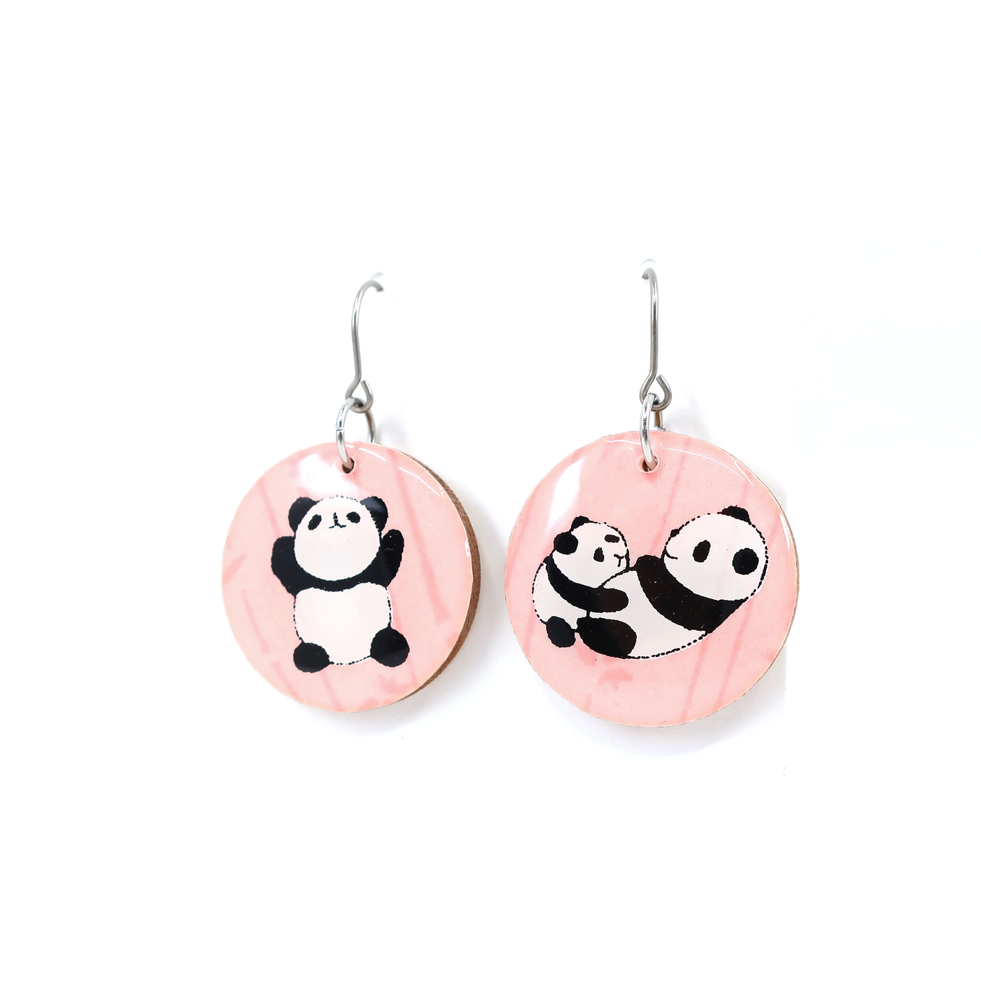 Panda Chiyogami Earrings