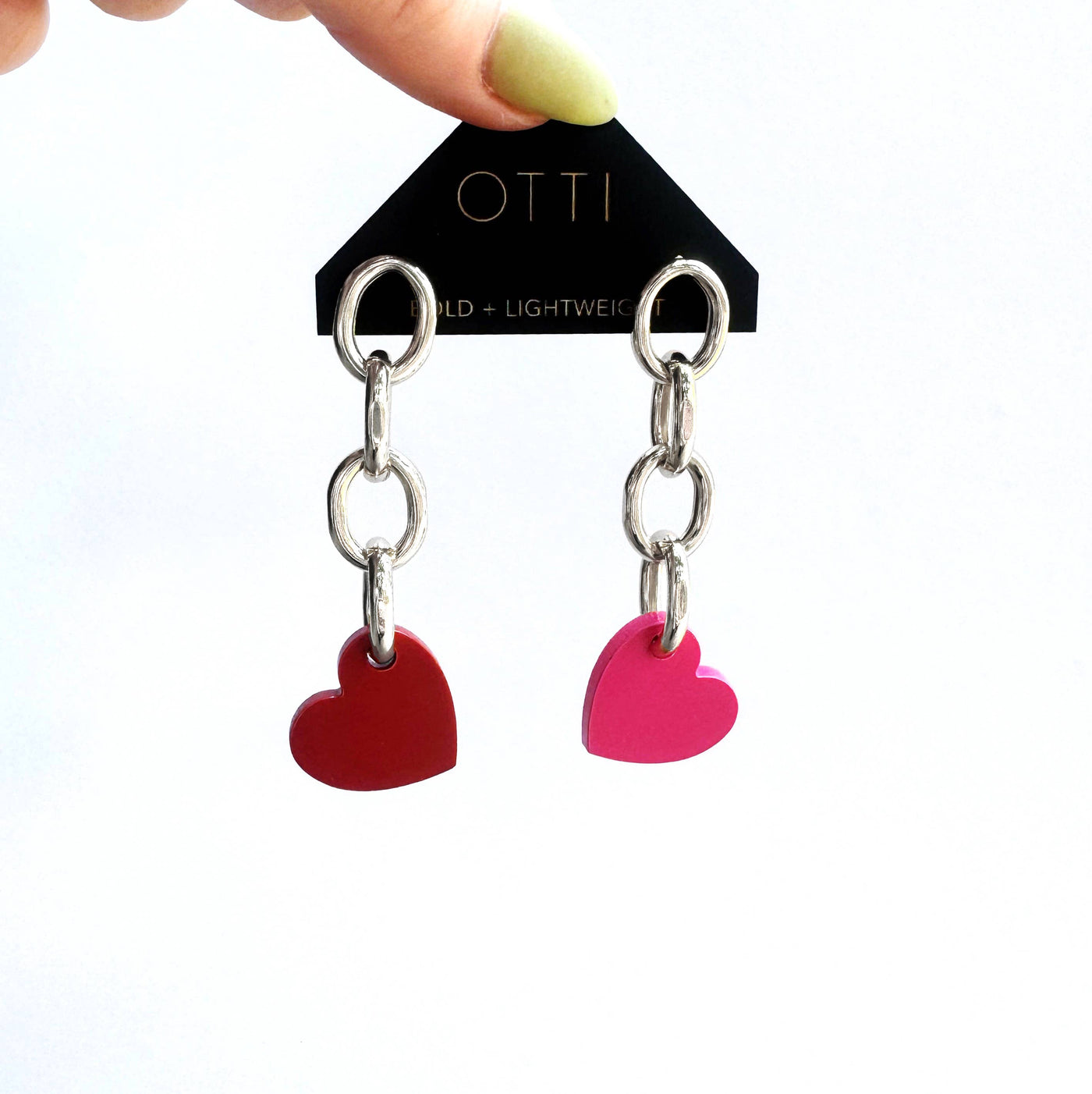 Pink Pony Club Sweethearts Swing Chain Dangle Earring