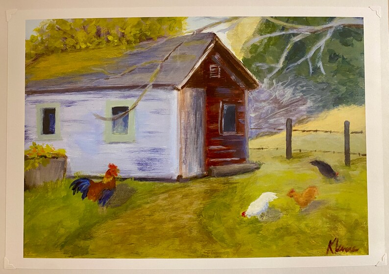 Johnson Farm Coop Print by Kathy Levine