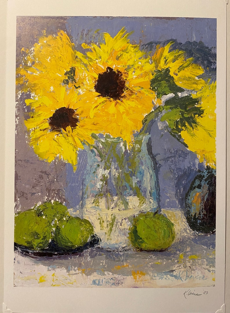 Sunflowers Print by Kathy Levine