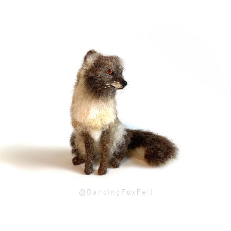 Willow Frost Felted Fox by Jordan Taylor