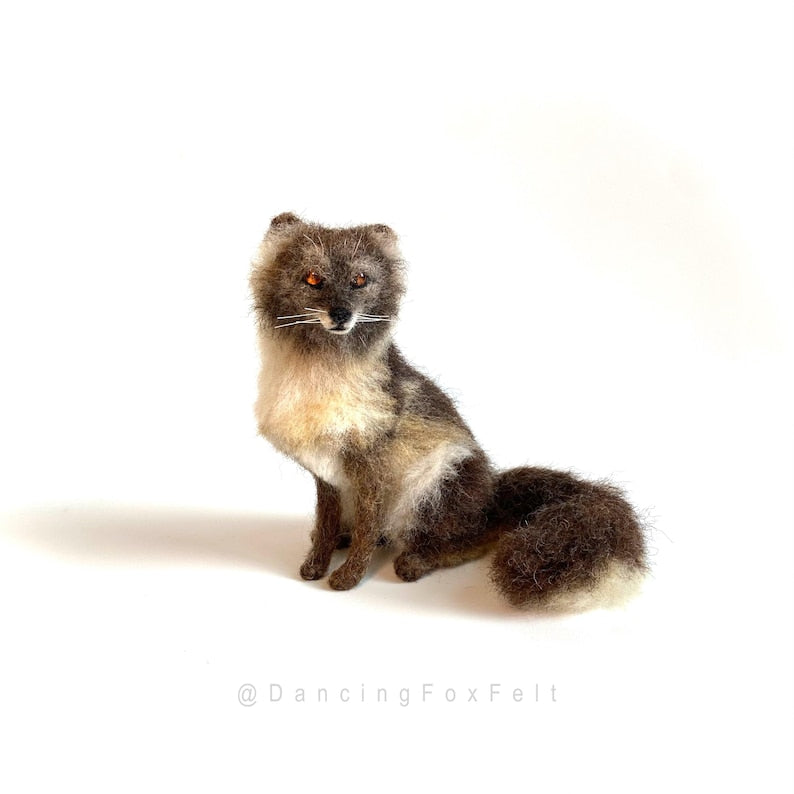 Willow Frost Felted Fox by Jordan Taylor