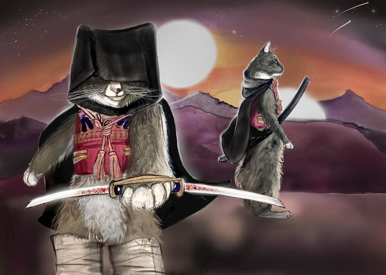 Sami the Samurai | Small Giclee Print