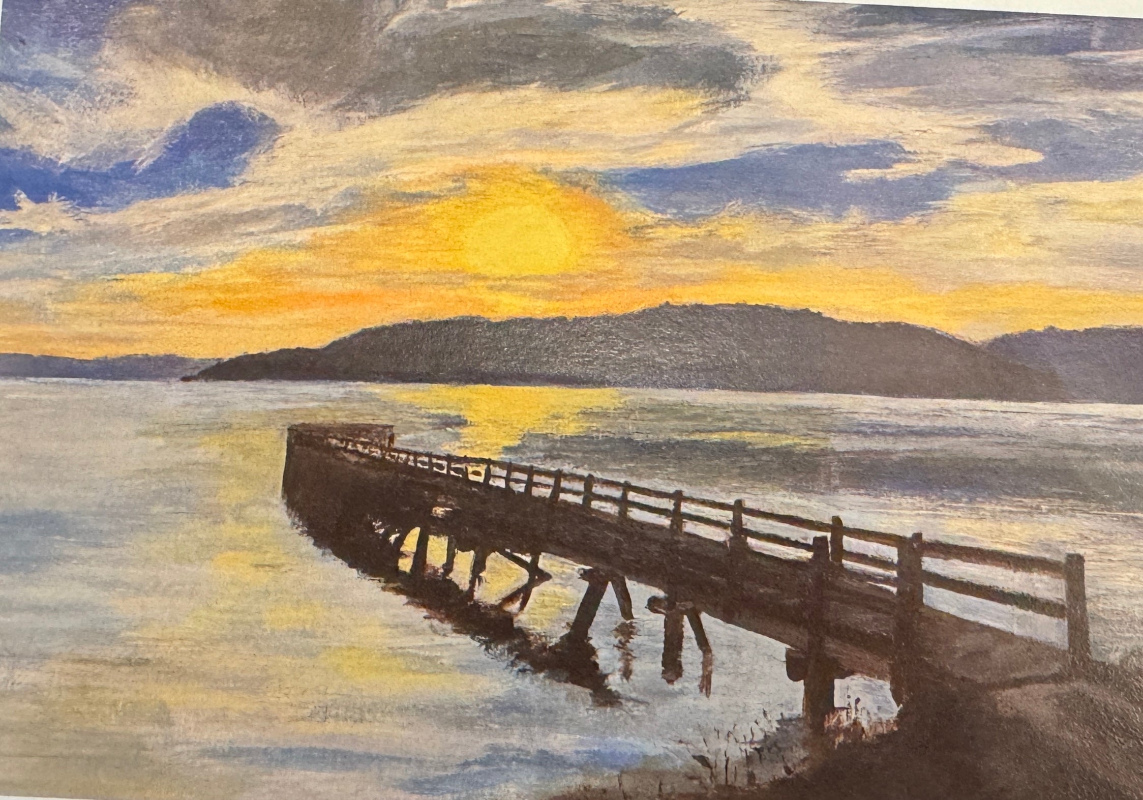 Point White Pier Print by Kathy Levine