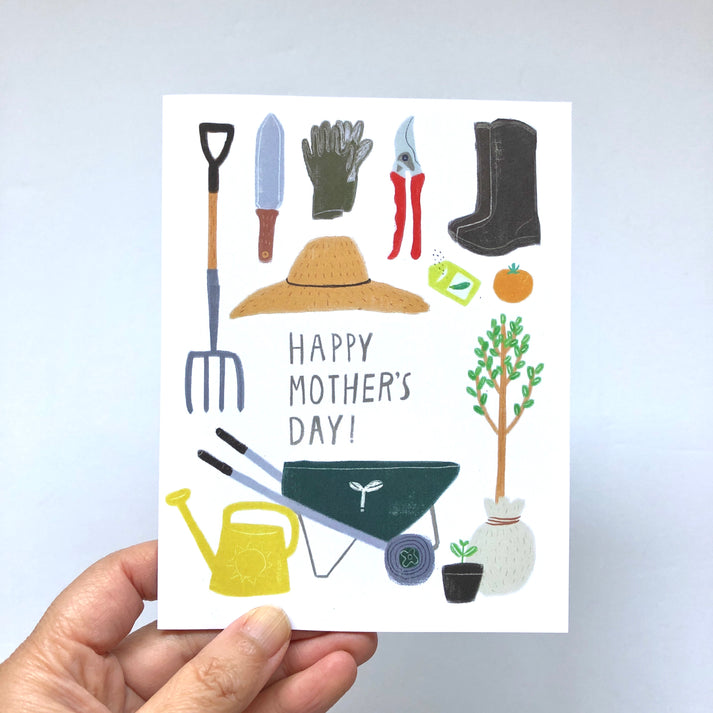 Gardening Mom Mother's Day Card by Honeyberry Studios