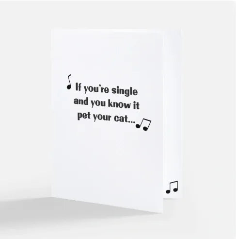 Pet Your Cat Greeting Card