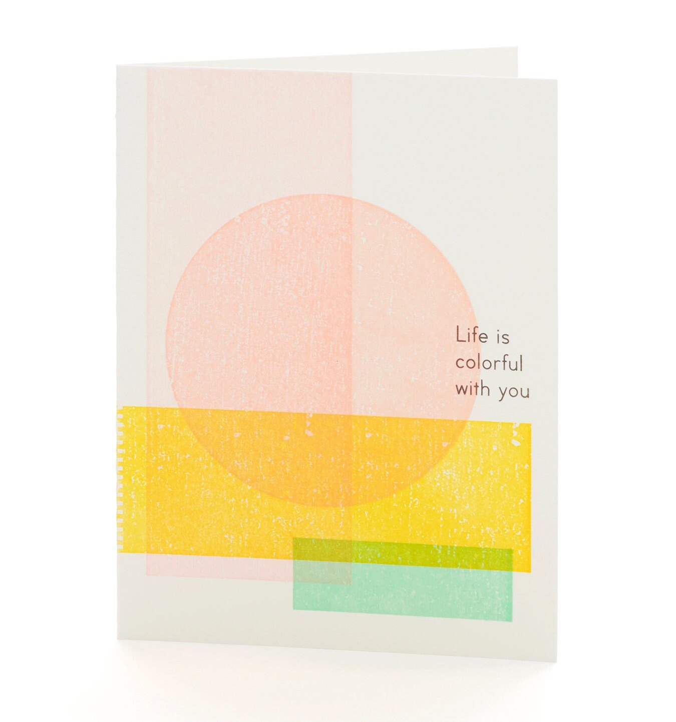 Life is Colorful with You Notecard by Ilee Papergoods Letterpress