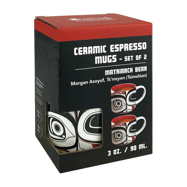 Matriarch Bear Espresso Mugs - Set of 2