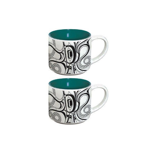 Octopus (Nuu) Espresso Mugs - Set of 2