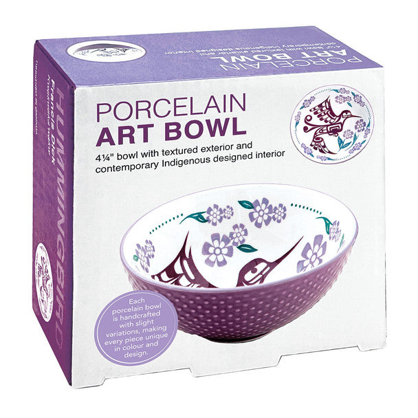 Hummingbird Porcelain Art Bowl (Small) by Francis Dick