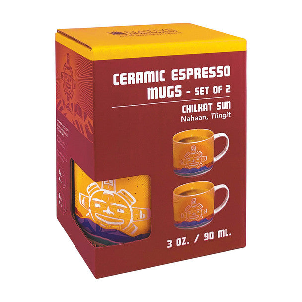 Chilkat Sun Espresso Mugs - Set of 2