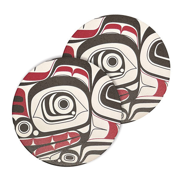 Matriarch Bear Ceramic Coasters (set of 2)