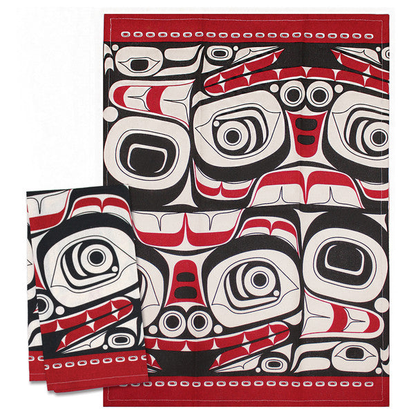 Matriarch Bear Tea Towel by Morgan Asoyuf