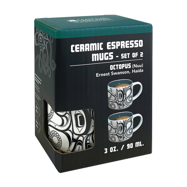 Octopus (Nuu) Espresso Mugs - Set of 2