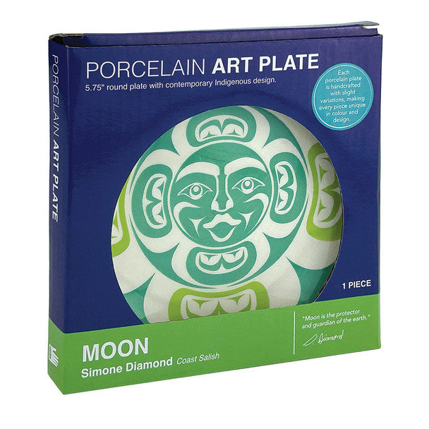 Moon Art Plate by Simone Diamond