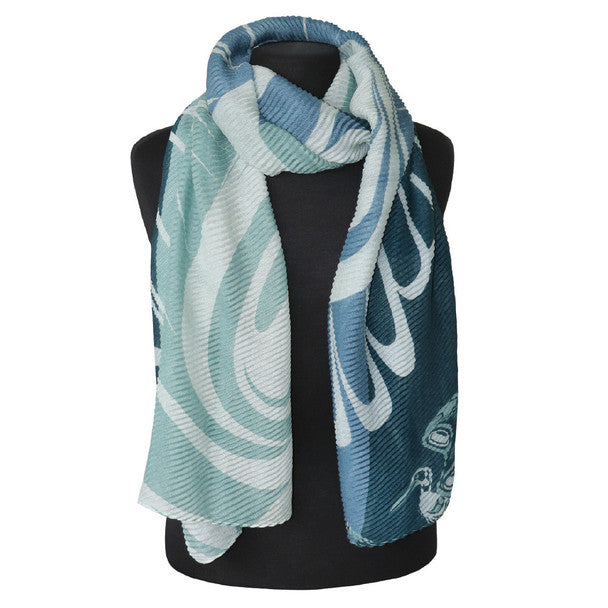 Blue Heron - Eco Scarf by Paul Windsor